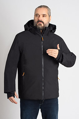 Abrigo, Chaquetones y Piel, 112674, NEGRO