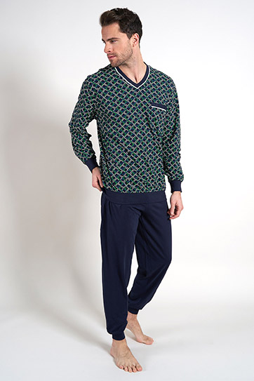 Homewear, Pijama M. Larga, 111980, VERDE