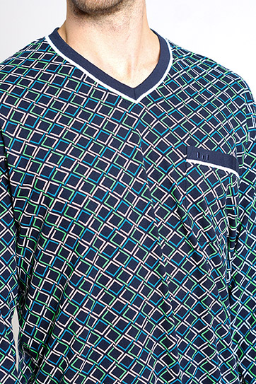 Homewear, Pijama M. Larga, 111980, VERDE