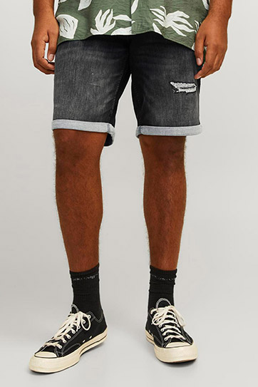 Pantalones, Bermudas, 112451, NEGRO