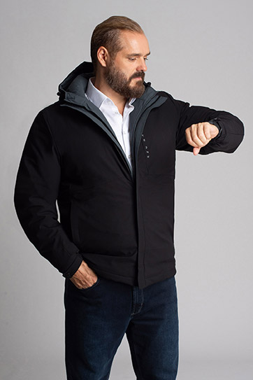 Abrigo, Chaquetones y Piel, 112700, NEGRO