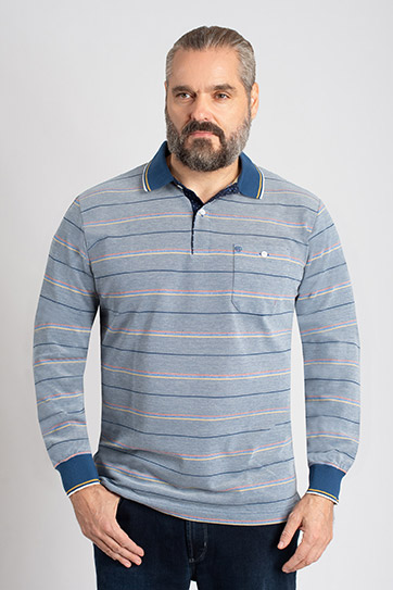 Sport, Polos M. Larga, 112820, INDIGO