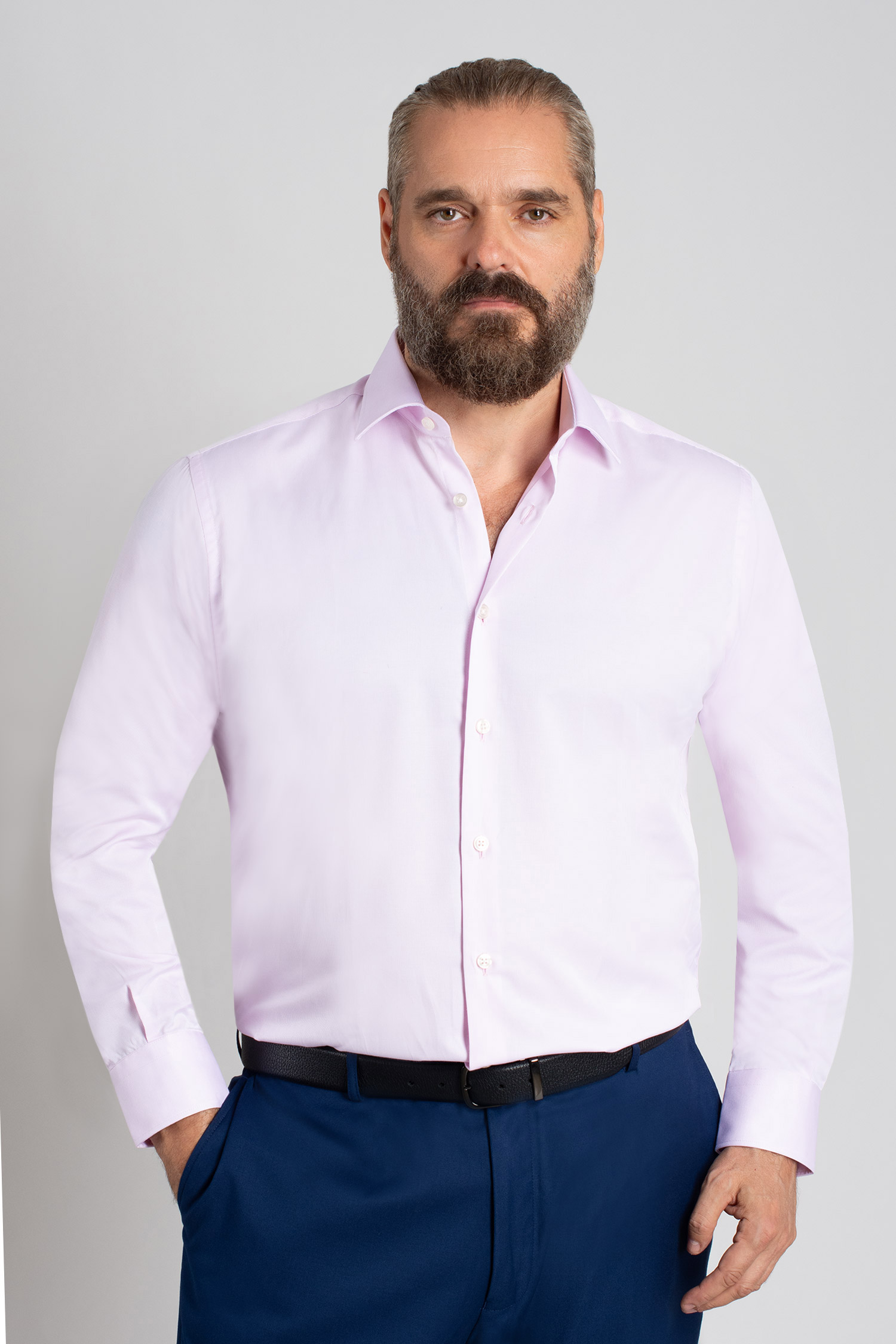 Camisas, Vestir Manga Larga, 111584, ROSA | Zoom