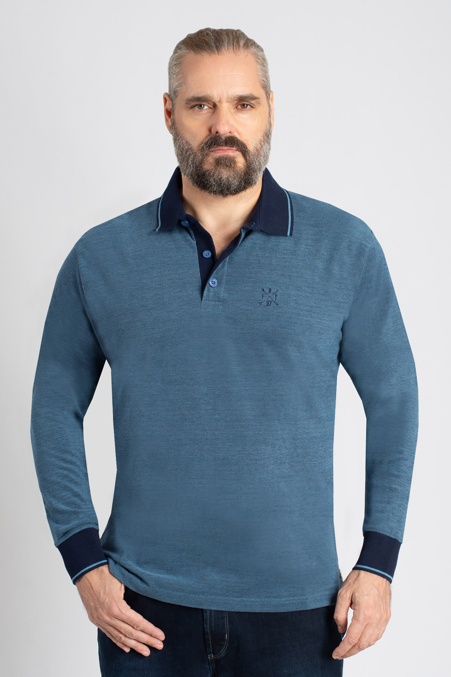 Sport, Polos M. Larga, 112693, INDIGO | Zoom